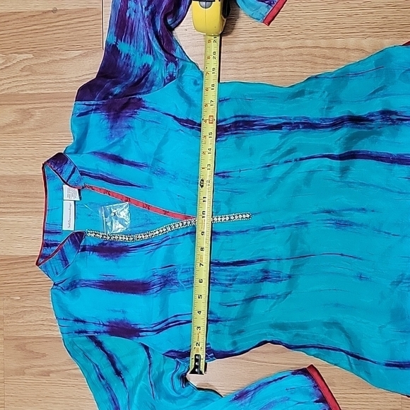 Soft Surroundings 100% silk tunic PXS - Picture 6 of 9